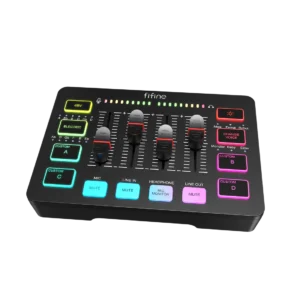Mezcladora de Audio FIFINE SC3 para Streaming y Gaming
